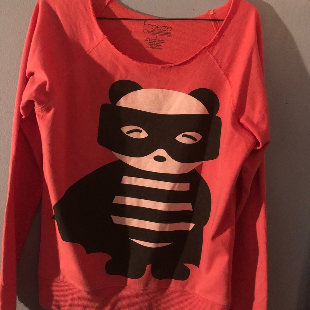 Long Sleeve Pullover With Panda